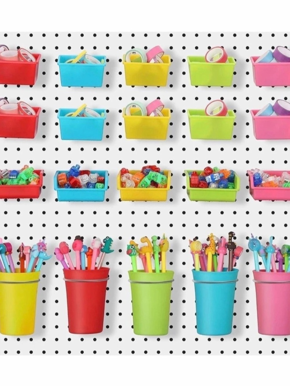 Storage Organizer Set White & colorful